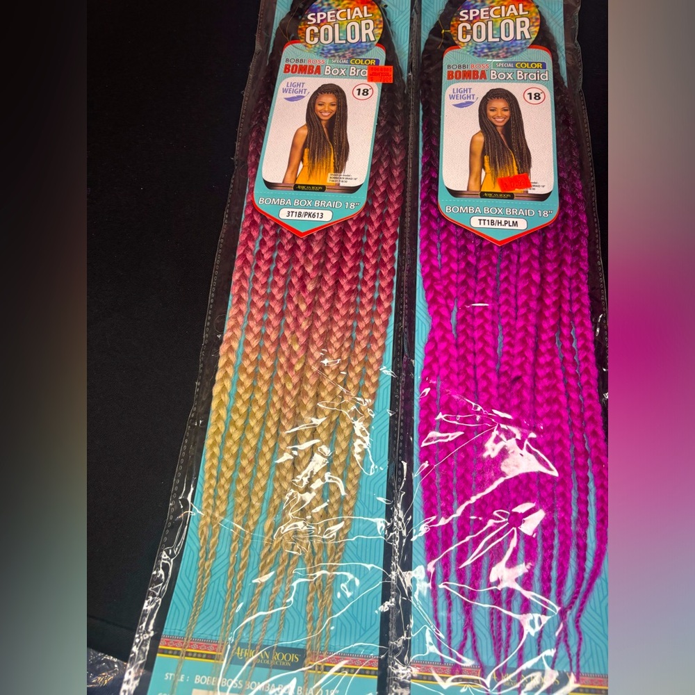 2 Boss African Roots Collection
Crochet Braid- BOMBA BOX BRAID 18" SPECIAL COLOR